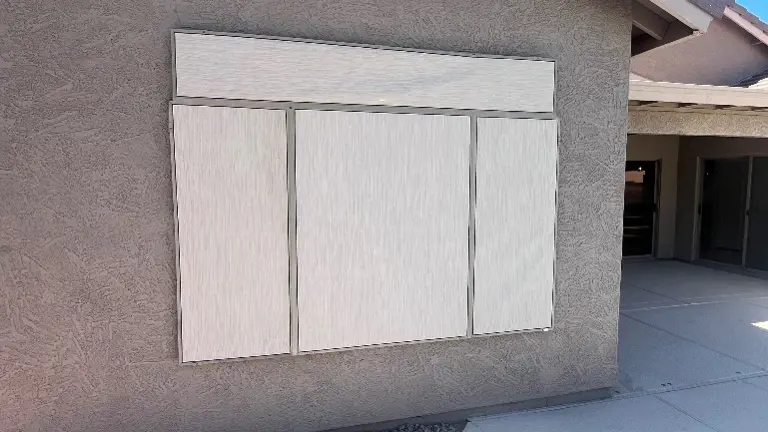 Sunscreen on a window 