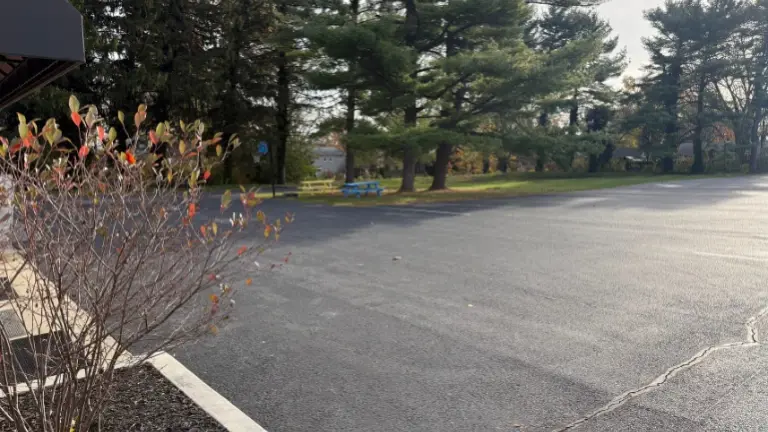 Side of Building Facing Grass Area