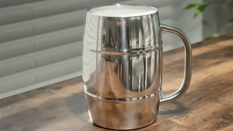 steel beer mug