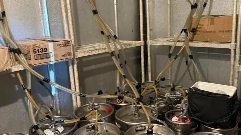 State of the art beer-tap system - easy access and maintenance.