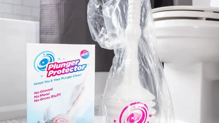 Plunger Protector is a disposable bag and ring