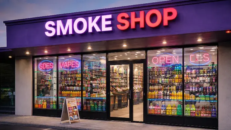 24/7 Smoke & Convenience Shop – High-Traffic Urban Area