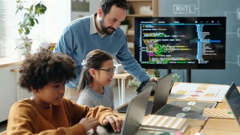 Kids Computer Camp, AI Education Program, Affluent Area