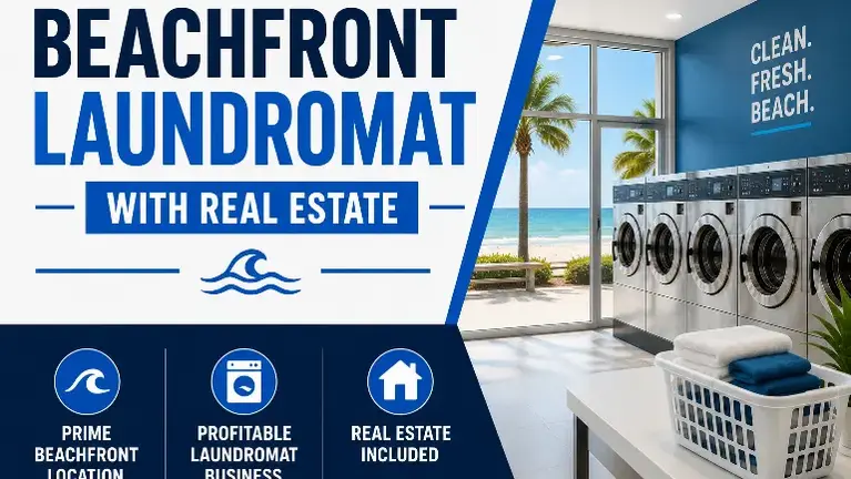 Beachfront Laundromat, Real Estate Included