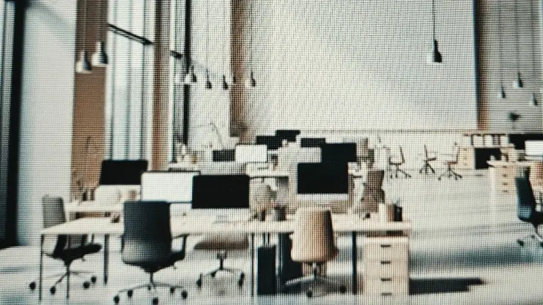 Work in Style: Freshly Updated Office Space Featuring Private Kitchen