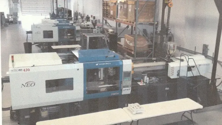 Fully operational plastic injection molding business.